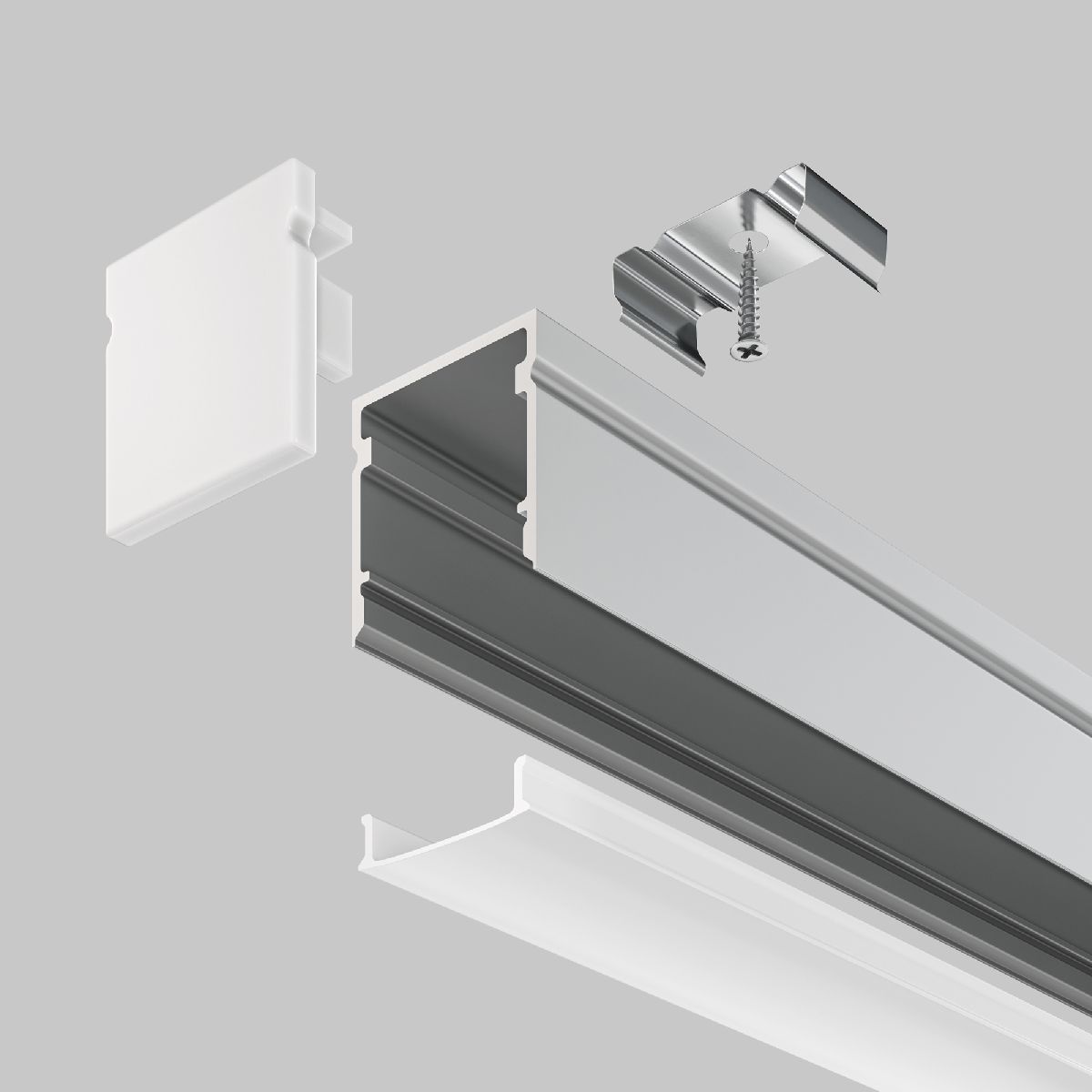 Алюминиевый профиль Maytoni Led strip ALM-2020-S-2M