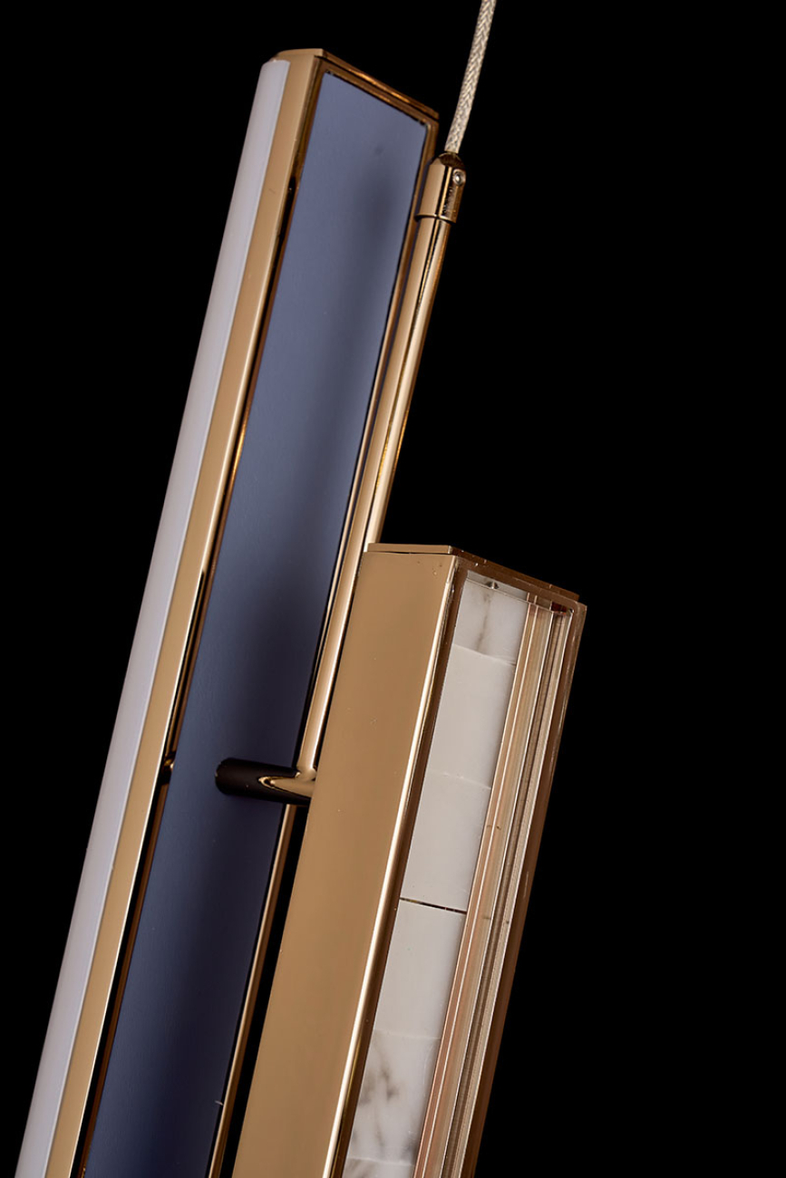 Подвесной светильник Christine LE7702/2S Black Chrome