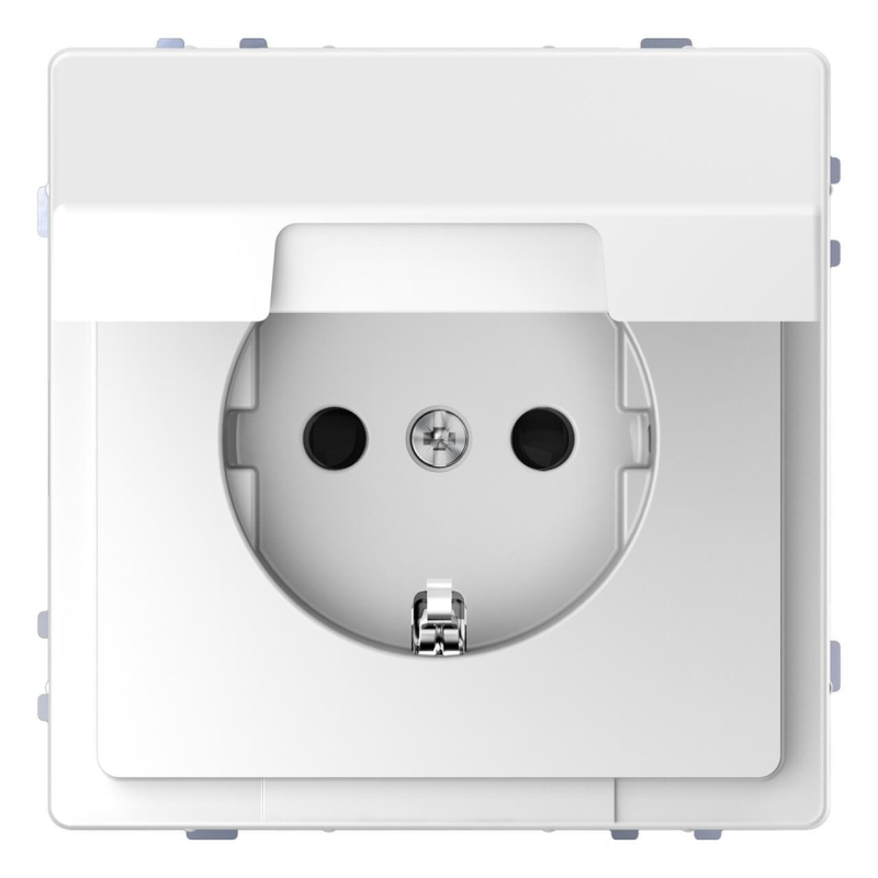 Розетка Schneider Electric Merten D-Life 16A с/з и крышкой MTN2310-6035