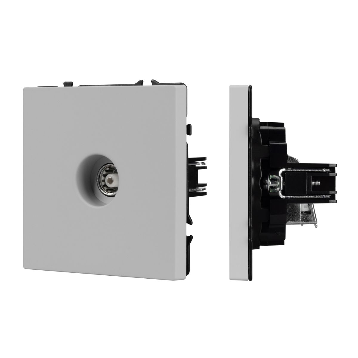 Механизм телевизионной розетки Arlight SCT-NOBE-MTV1-SFPL-IS (Никель) 061896
