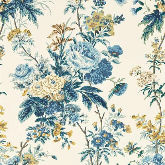 Обои Sanderson 217304 Lakeland Paradis Poppinjay/Lion