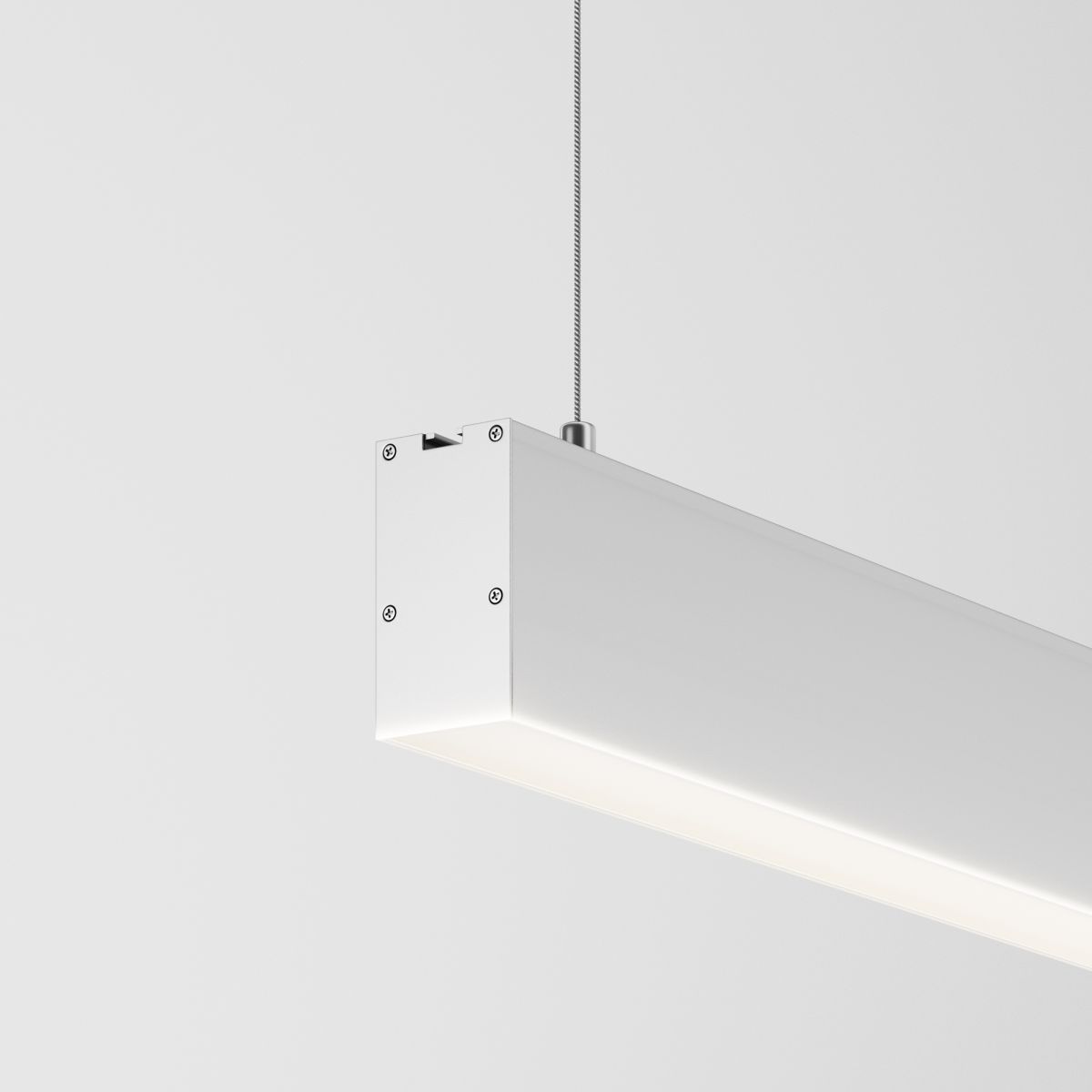 Линейный подвесной светильник Maytoni Technical 4000K 35x67 (Серебро, 1 м) LL312036