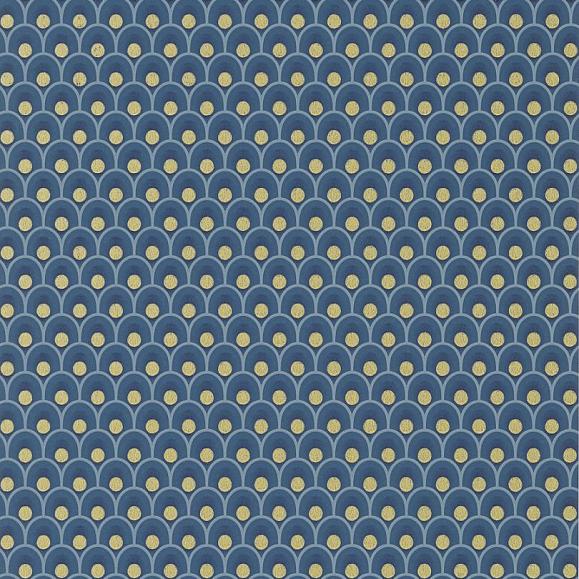 Обои Anna French AT79156 Spencer Metallic Gold on Navy