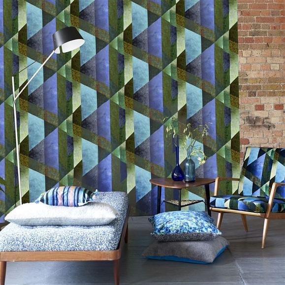 Панно Designers guild PDG1141/01 Minakari Geo Cobalt