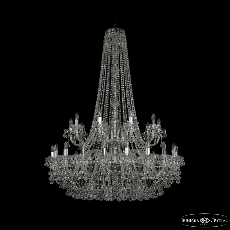 Подвесная люстра Bohemia Ivele Crystal 1409/20+10/400/h-152/2d Ni