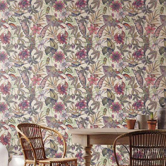 Обои York BL1704 Rainforest Cream/Bright Multi