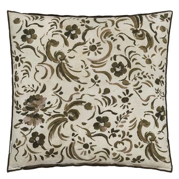 Подушка CCDG1585, Kawana Linen, Sepia, Designers Guild 50 x 50см