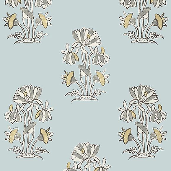 Обои Thibaut T13201 Lily Flower Spa Blue