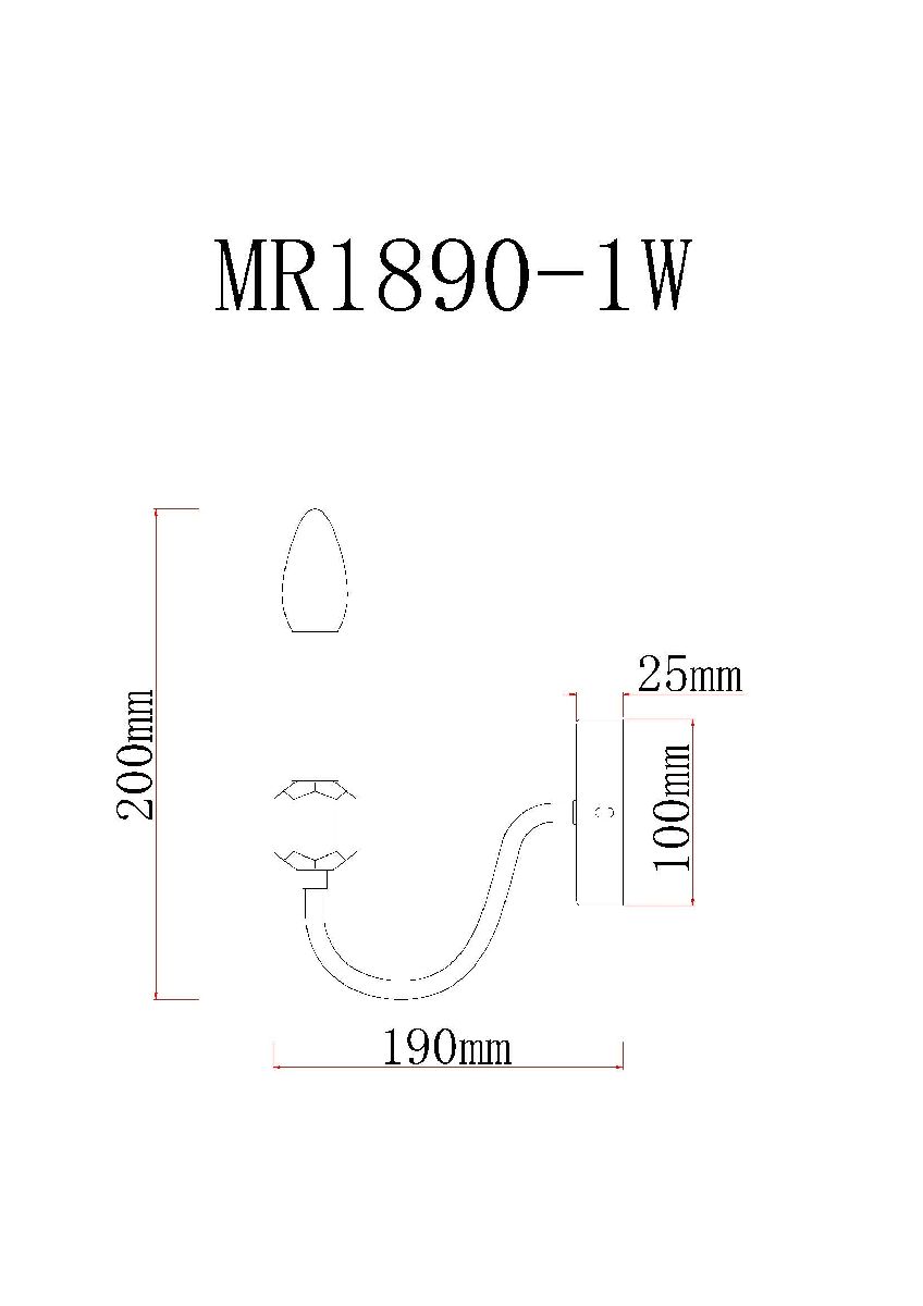 Бра MyFar Lena MR1890-1W