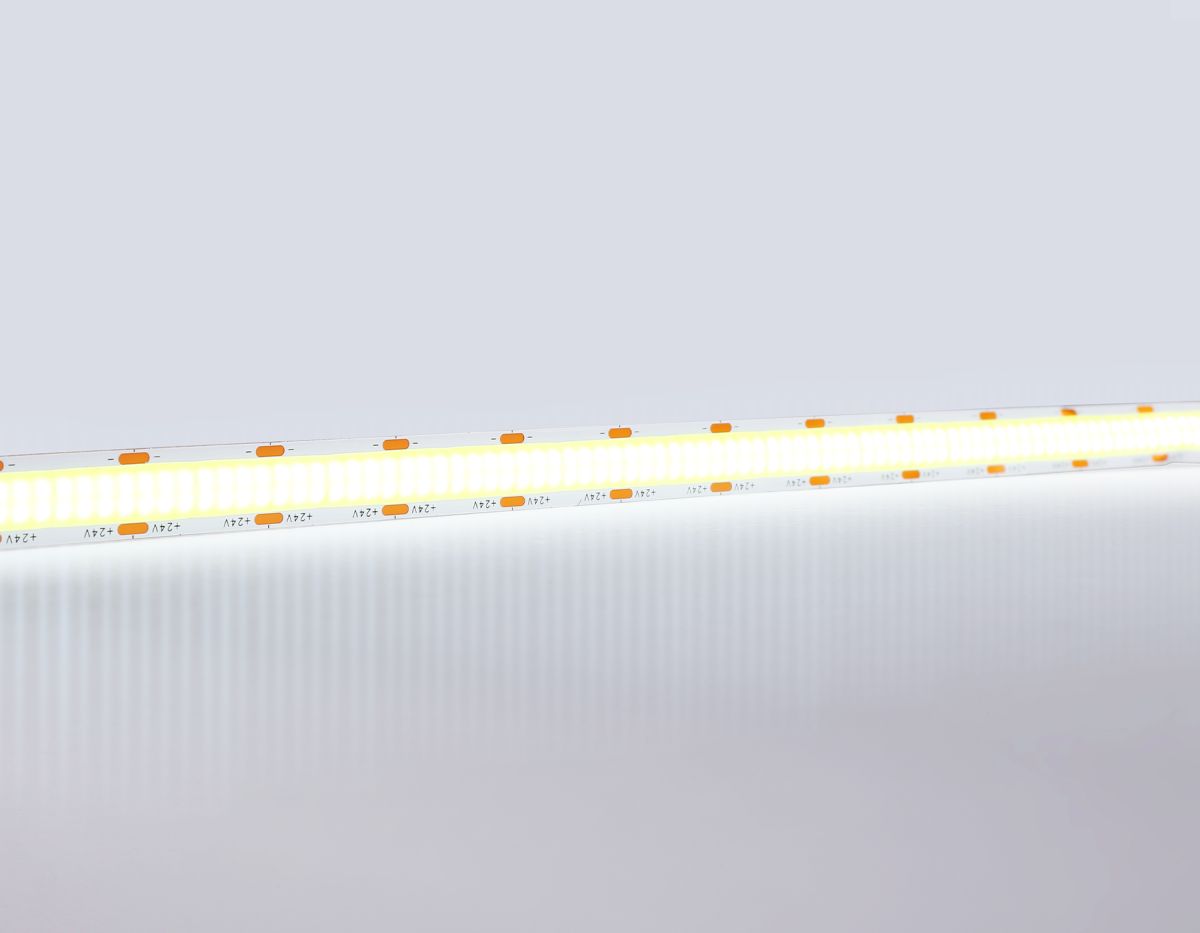 Светодиодная лента Ambrella Light Illumination COB 616Led/19W m/ 24V IP20 6500K/ 5m*12mm*2mm (2 конт.) GS4803