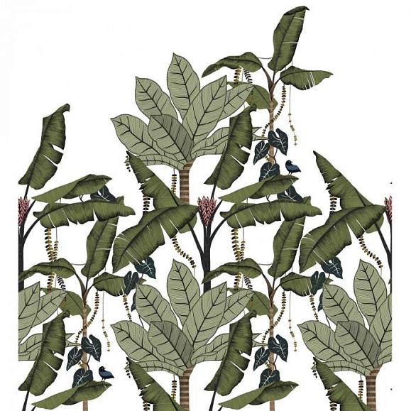Панно Casamance 74992140 Jangala Blanc/Vert Mousse