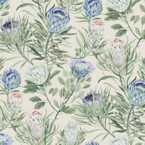 Обои York BL1753 Protea Cream/Blue