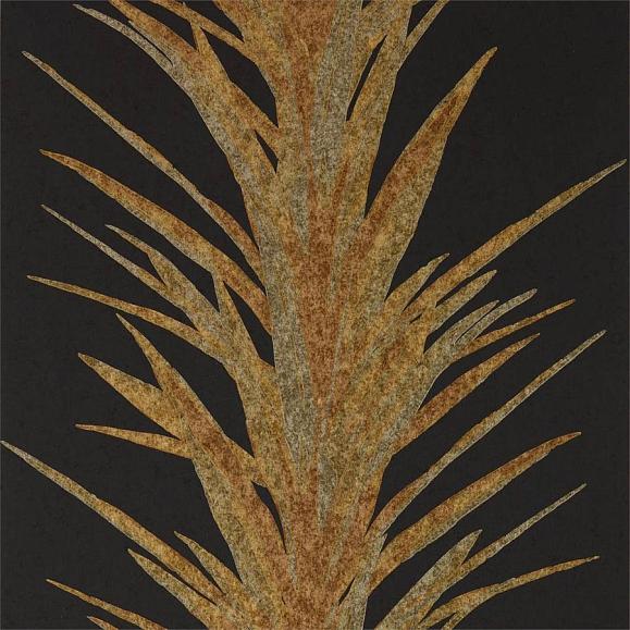Обои Sanderson 216651 Yucca Charcoal/Gold