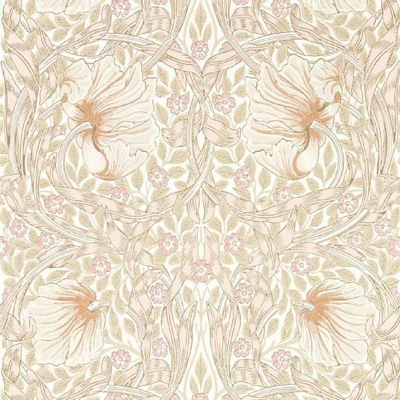 Обои Morris 217064 Pimpernel Cochineal Pink