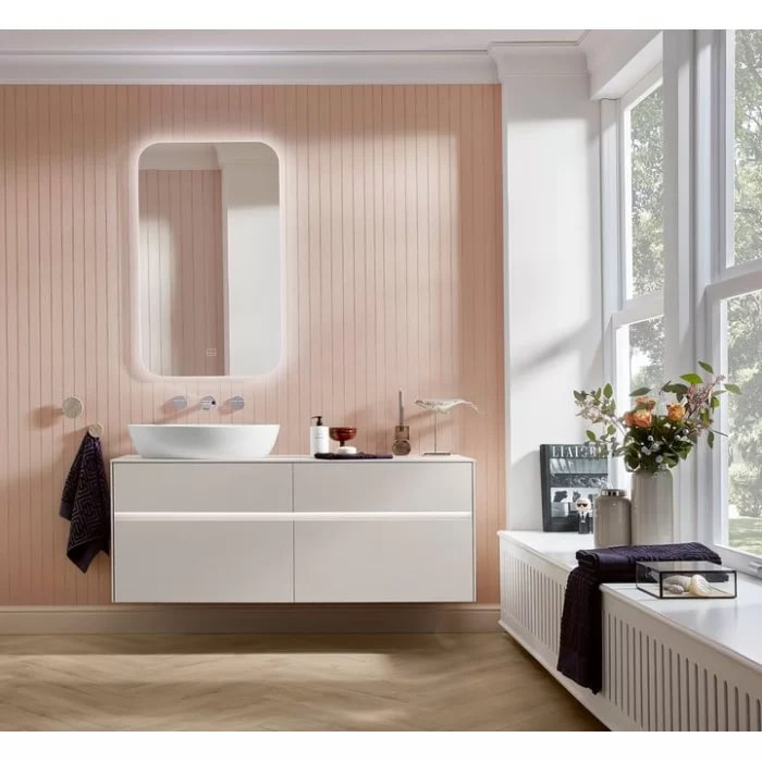 Villeroy&Boch Artis Раковина 61х42х12.5см., накладная, без отв., без перелива, TitanCeram, цвет: альпийский белый