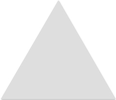 WOW FLOOR TILES Triangle Ice White Matt