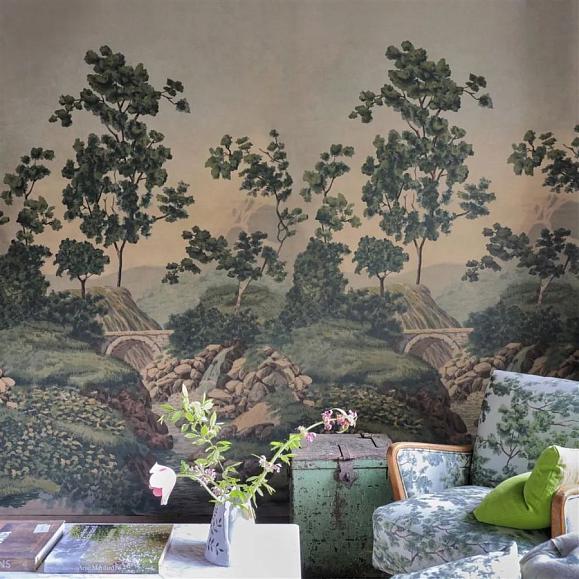 Панно John Derian PJD6012/01 Castle Scene 2 Forest