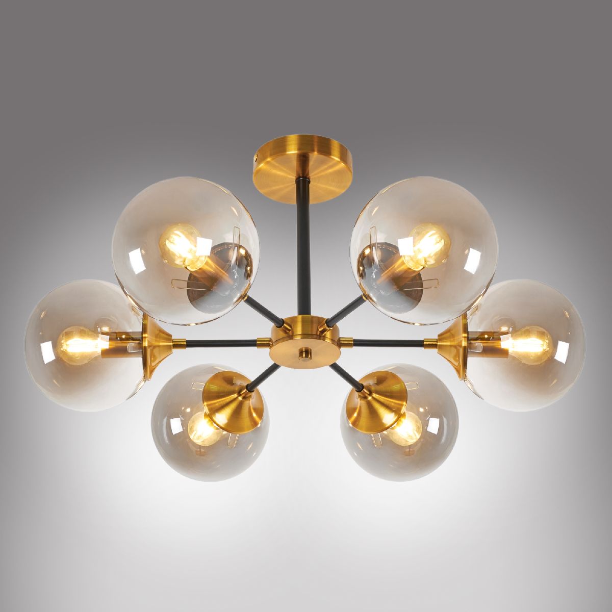 Люстра на штанге MyFar Fisher MR1741-6C