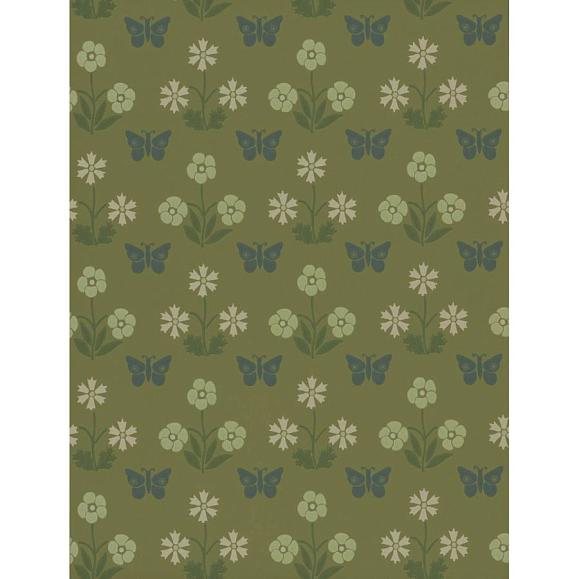 Обои Little Greene 0267BUGARDE Burges Butterfly Garden