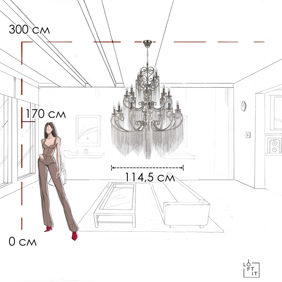Подвесная люстра Loft IT Wonderland 10405/24