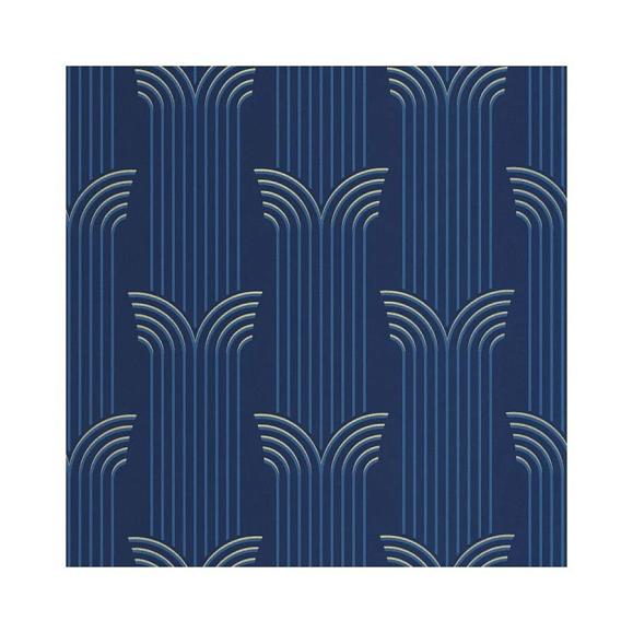 Обои Caselio 105296020 Glamour Bleu d outre mer dore