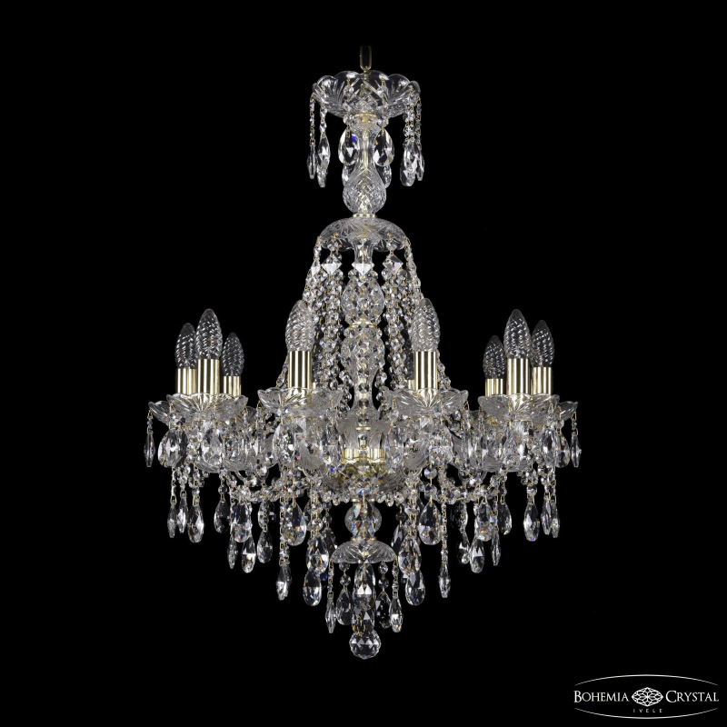 Подвесная люстра Bohemia Ivele Crystal 1415/10/200/XL-76 G