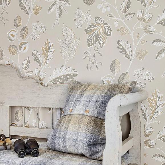 Обои Sanderson 216615 Warwick Taupe