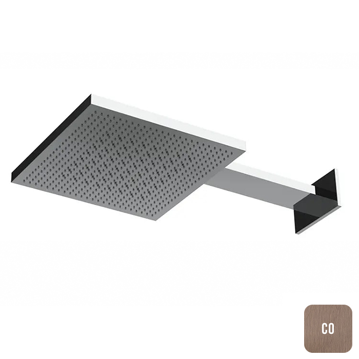 Almar Velvet Dual Flow Верхний душ 30х30см., настенный, 2 режима, нерж. сталь, цвет: Copper Brushed PVD