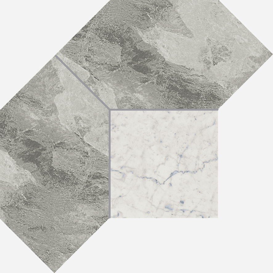 CHA.EXT.SILVER MOSAICO POLYGON