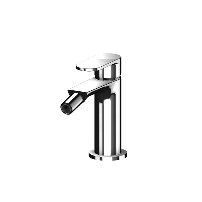 Gattoni H2Omix7000 Смеситель для биде, на 1 отв., с донным клапаном, излив 108,8 мм, цвет: хром