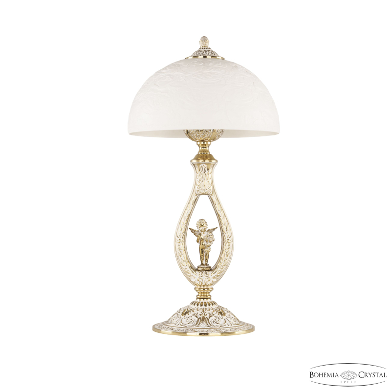 Настольная лампа Bohemia Ivele Crystal Florence 71400L/30 GW Rose FA10M