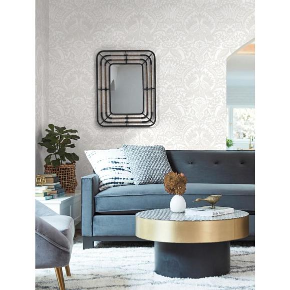 Обои York BW3932 Egret Damask Neutral/White