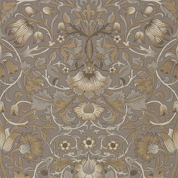 Обои Morris 216028 Pure Lodden Taupe/Gold