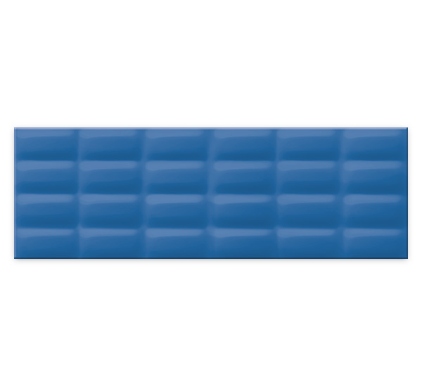Настенная плитка Vivid Colours Blue Glossy Pillow Structure 25x75 (O-VVD-WTU041)