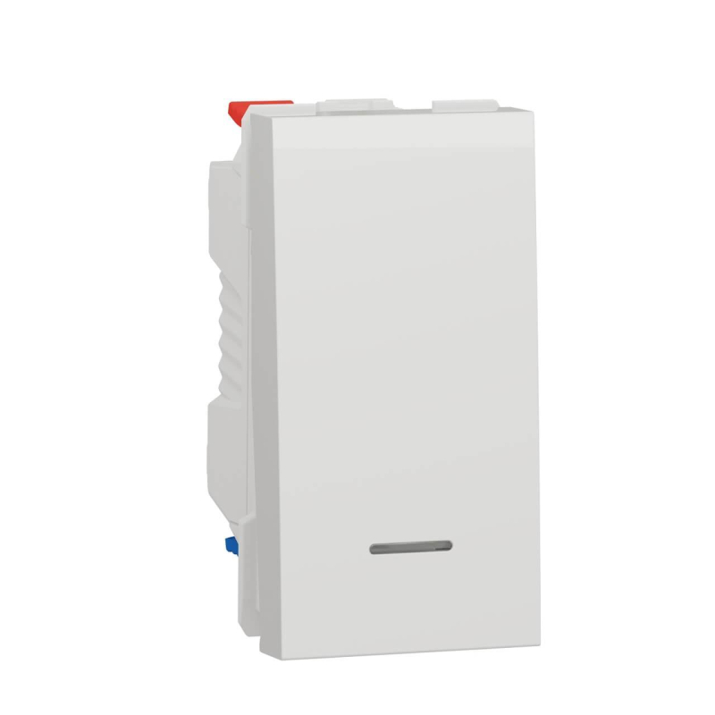 Переключатель одноклавишный с нейтралью Schneider Electric Unica New NU310318S