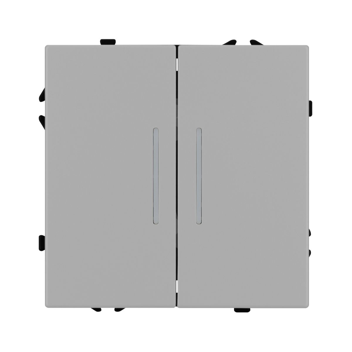 Механизм выключателя двухклавишный проходной Arlight LED SWT-NOBE-MKP2-SFPL-L-IS (230V, 10A) 059415