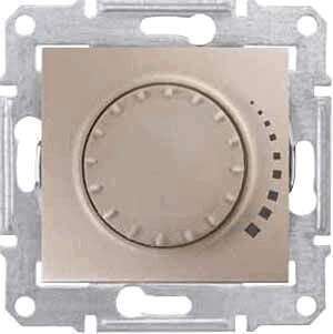 Диммер поворотный емкостный проходной Schneider Electric Sedna 60-500W SDN2200568