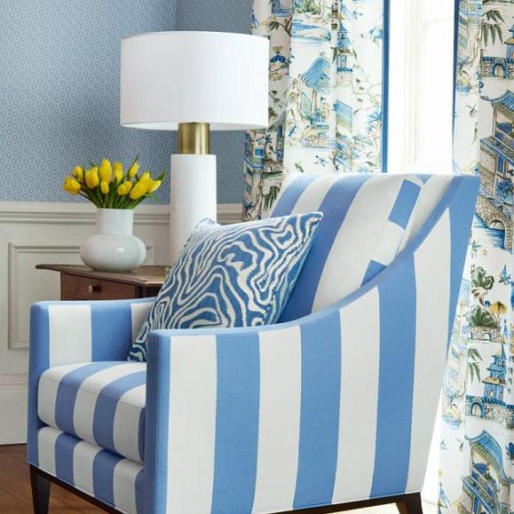 Обои Thibaut T13661 Holiday Trellis Blue