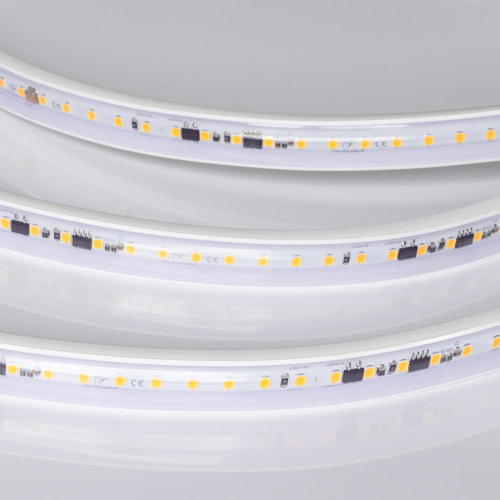 Светодиодная герметичная лента Arlight ARL-PV-A120-15mm 230V Warm2700 (15 W/m, IP65, 50m) 054701