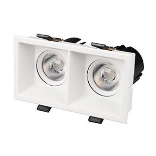 Карданный светильник Arlight MS-FLOW-BUILT-S157x85-2x6W Warm3000 (WH, 38 deg, 230V) (IP20 Металл) 060935