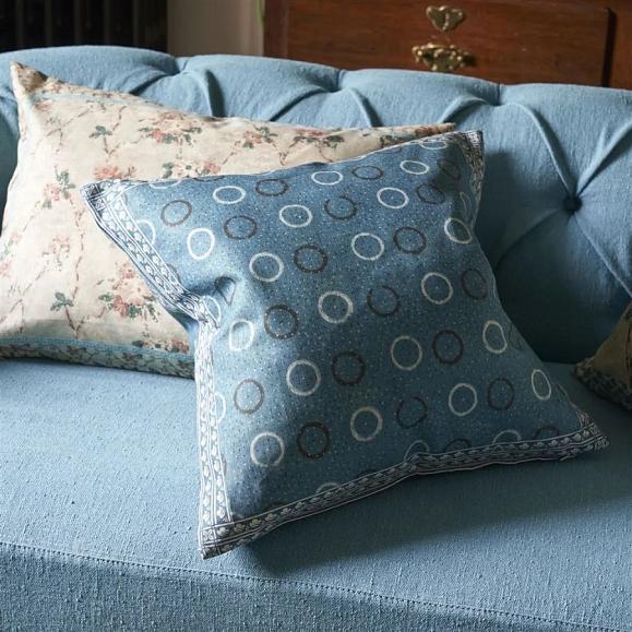 Подушка CCJD5085, Indigo Circles, Indigo, John Derian 50 x 50см
