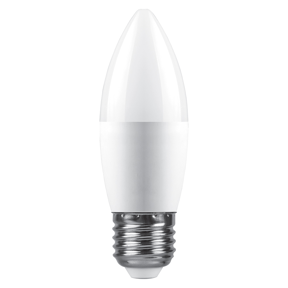 Лампа светодиодная Feron LB-980 свеча матовая E27 15W 175-265V 6400K 52071