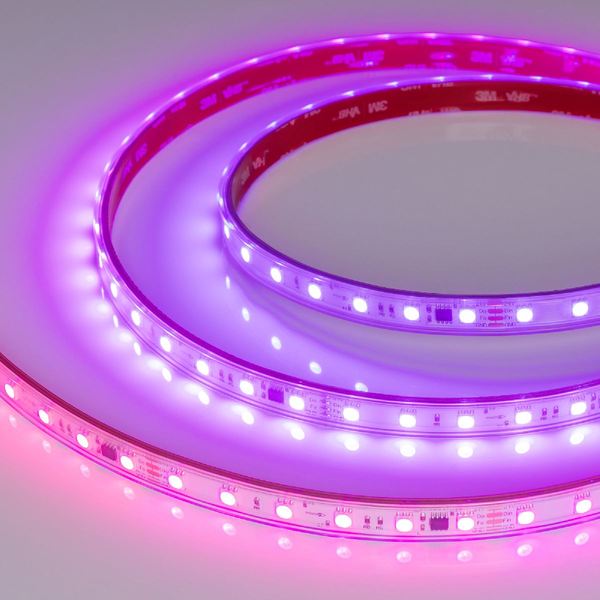 Светодиодная герметичная лента Arlight SPI-PS-B60-12mm 24V RGB-PX6-BPT (12 W/m, IP67, 5060, 5m) 039181