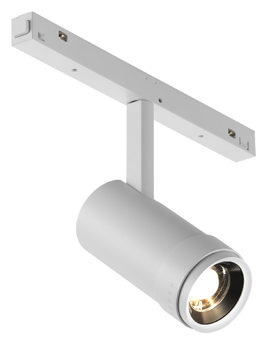 Трековый магнитный светильник iLedex Vision ZOOM 4822-020-D47-10W-10/60DG-3000K-WH