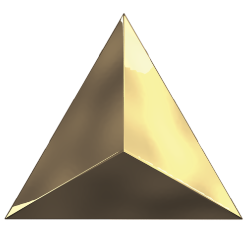 Evoke Traingle Level Gold Glossy