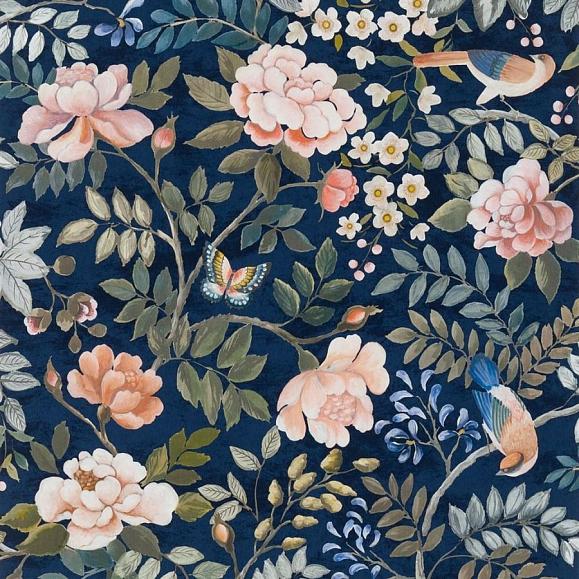 Обои Designers Guild PDG1146/04 Porcelaine de Chine Midnight