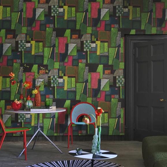 Панно Designers Guild PDG1203/01 Raku Patchwork Emerald