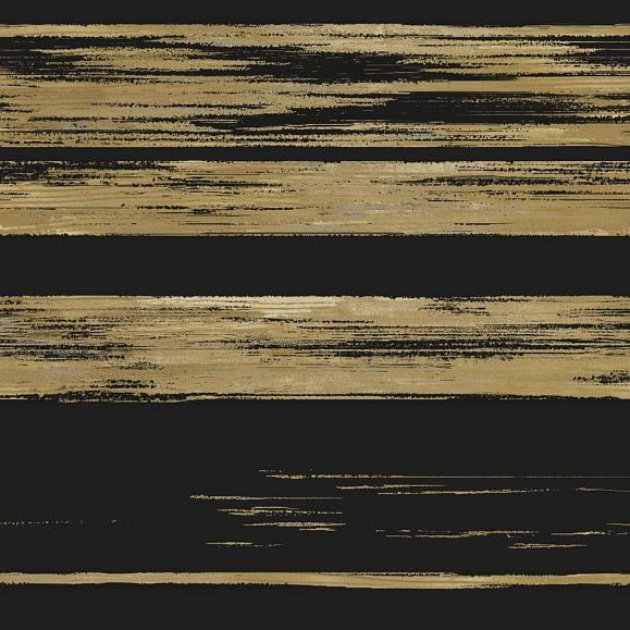 Обои York KT2151 Horizontal Dry Brush Black/Gold