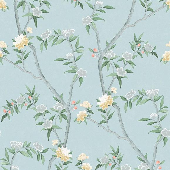 Обои Aura 1900-1 Chinoiserie Turquoise