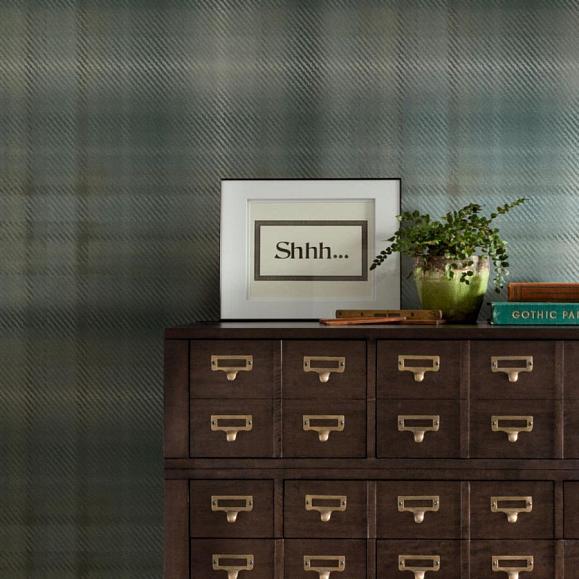 Обои York HO2157 Sterling Plaid Spruce